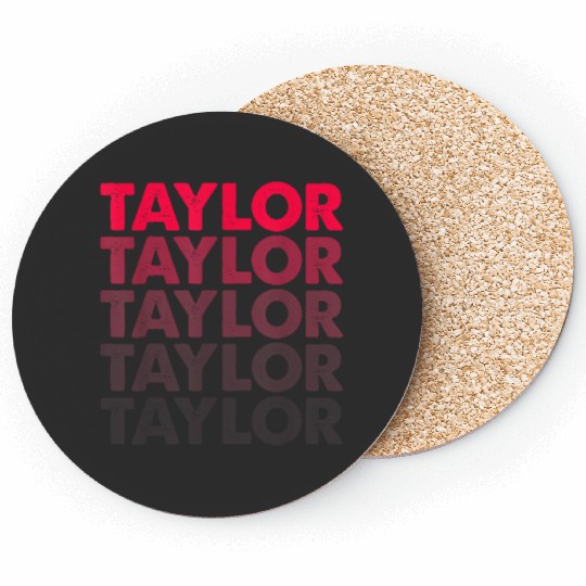 Discover I Love Taylor Girl First Name Vintage Taylor Coasters