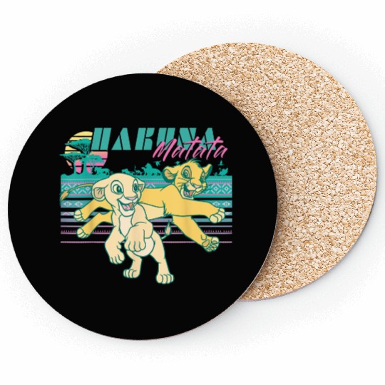 Disney Lion King Retro Simba Nala 90s Hakuna Matata Coasters