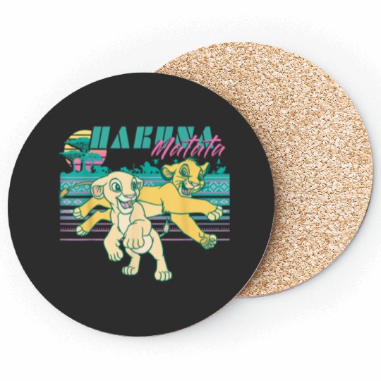 Disney Lion King Retro Simba Nala 90s Hakuna Matata Coasters