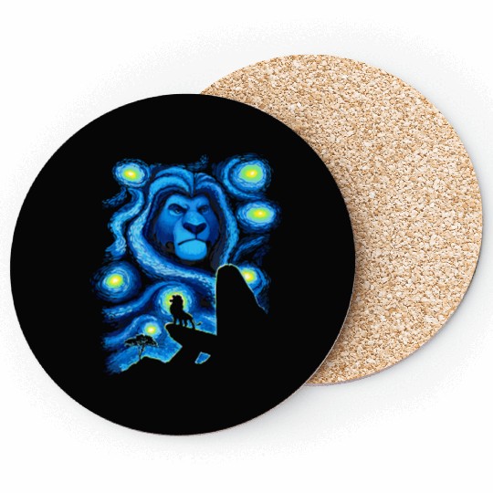 Disney The Lion King Mufasa Starry Night Pride Rock Coasters