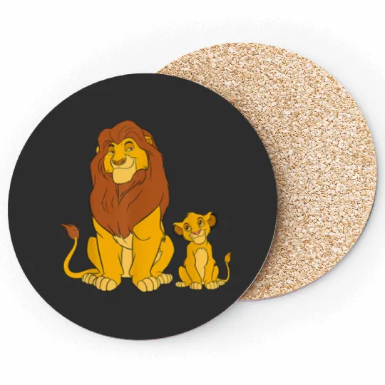 Disney The Lion King Young Simba And Mufasa Coasters