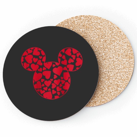 Disney Mickey And Friends Valentine's Day Mickey Heart Fill Raglan Coasters