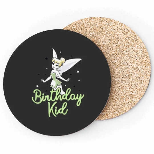 Kids Disney Peter Pan Birthday Kid Vintage Tinker Bell Youth Coasters