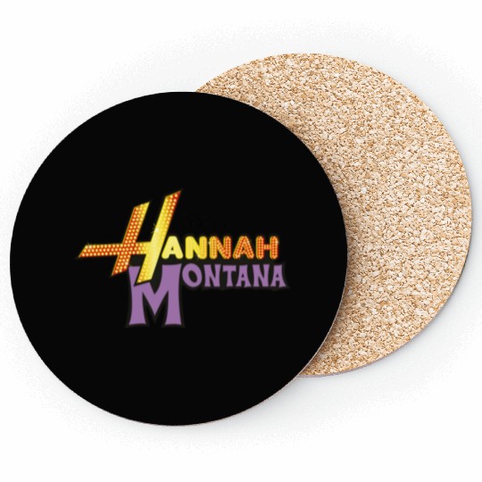 Disney Hannah Montana Logo Coasters, Disneyland Coasters, Disney Vacation Coasters