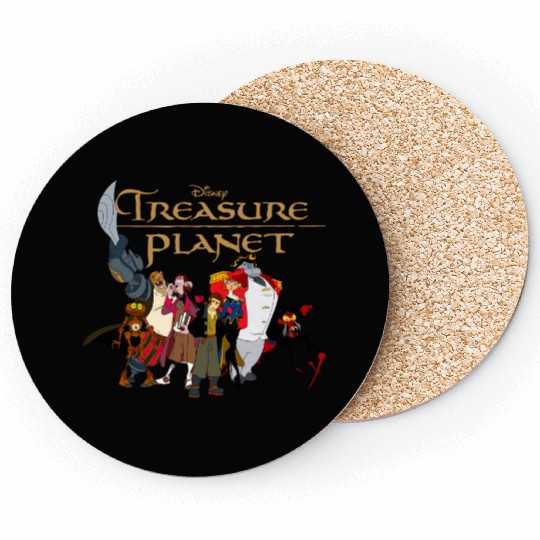 Disney Treasure Planet Logo and Characters Coasters