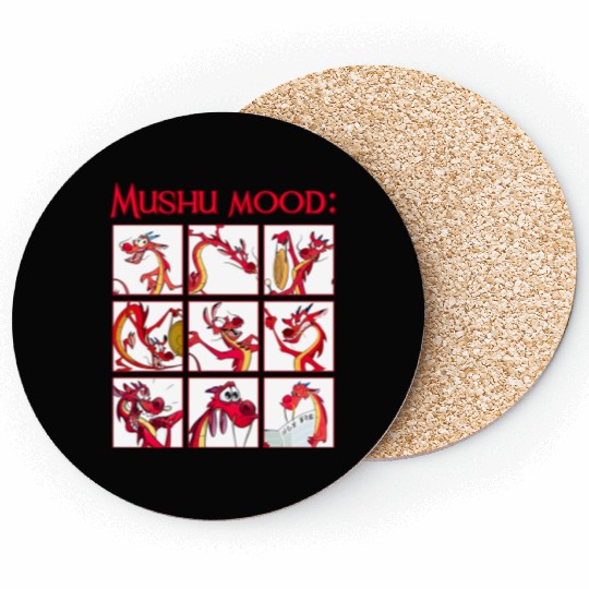 Retro Disney Mulan Mushu Mood  Coasters