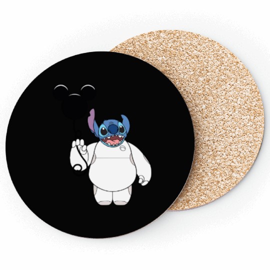 Disney Stitch and Baymax Body Balloon Coasters