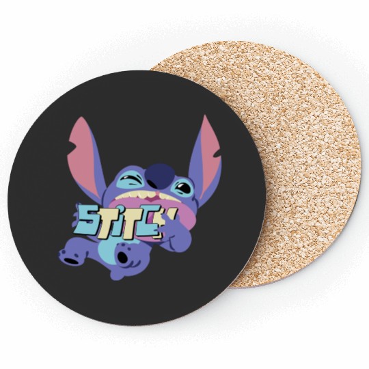 Discover Disney Lilo Stitch Playful Silly Stitch Big Chest Portrait Coasters