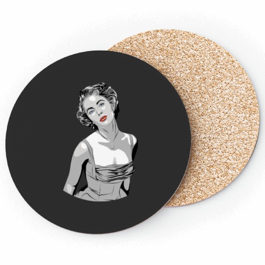 Discover Liz Taylor Hollywood Queen Coasters