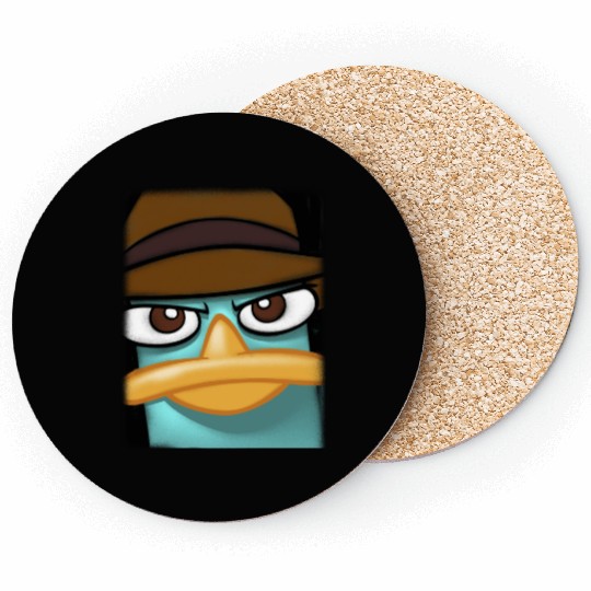 Disneys Phineas And Ferb Perry The Platypus Big Face Portrait Coasters