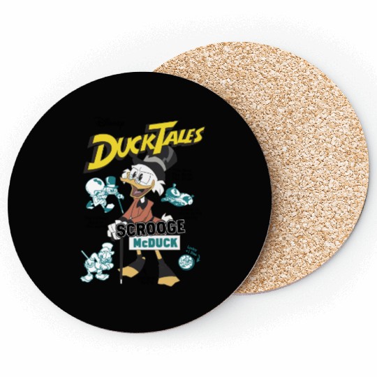 Disney DuckTales Scrooge McDuck Comic Cover Coasters, DuckTales Coasters
