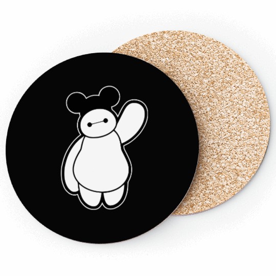 Cute Baymax Coasters, Disney Baymax Coasters, Big Hero 6 Coasters, Mickey Baymax Coasters