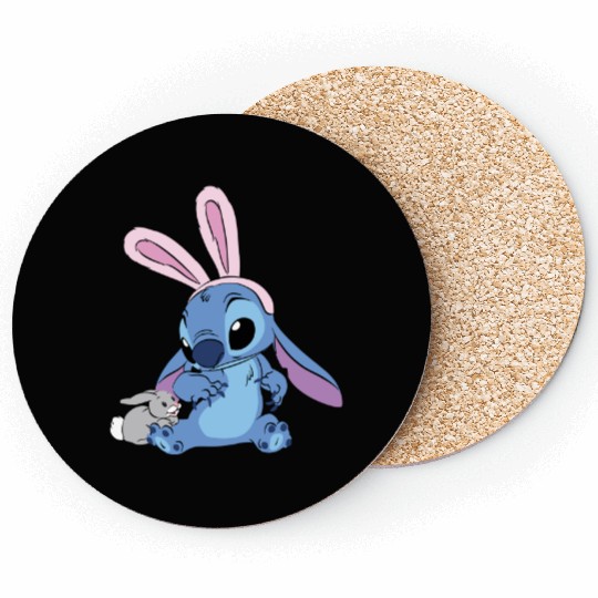 Disney Stitch Easter Bunny Easter Coasters