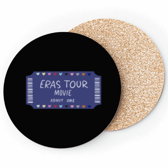 Eras tour movie ticket Coasters