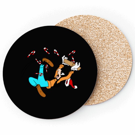Disney Christmas Goofy Coasters, Disney Christmas Coasters