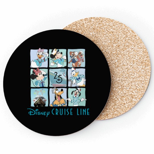 Disney Cruise Line 25th Anniversary Coasters