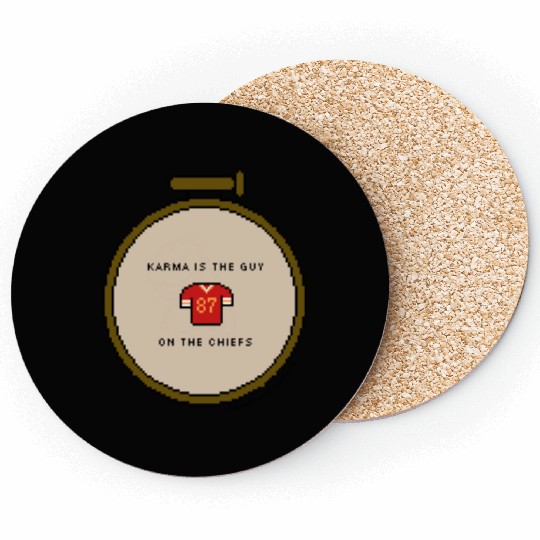 taylorr swift and travis kelce - pixel art! (1) Coasters