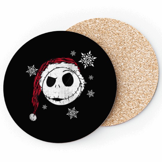 disneys Nightmare Before Christmas Jack Snowflakes Coasters