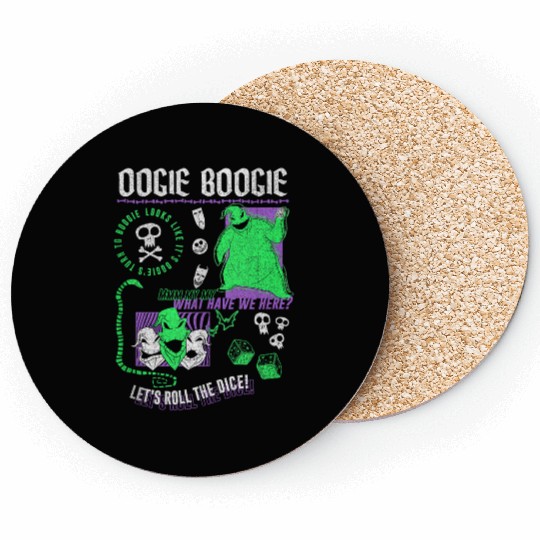 disneys The Nightmare Before Christmas Oogie Boogie Poster Coasters