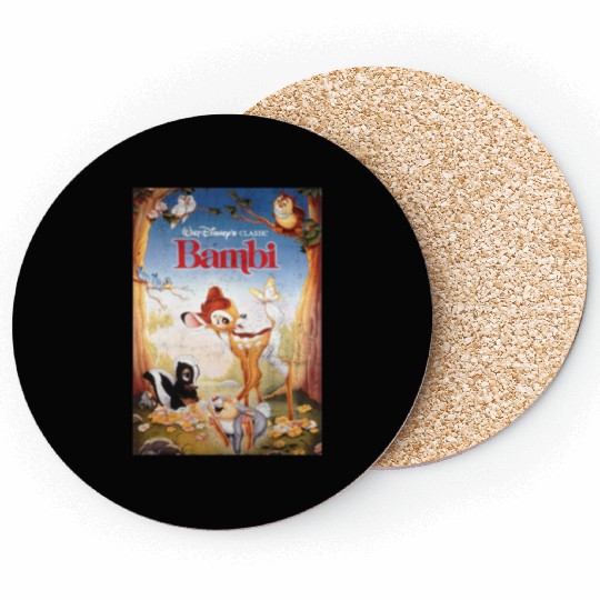 disneys Bambi Friendships Poster Coasters