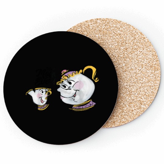 Disney Beauty and the Beast Chip Mrs. Potts Best Coasters