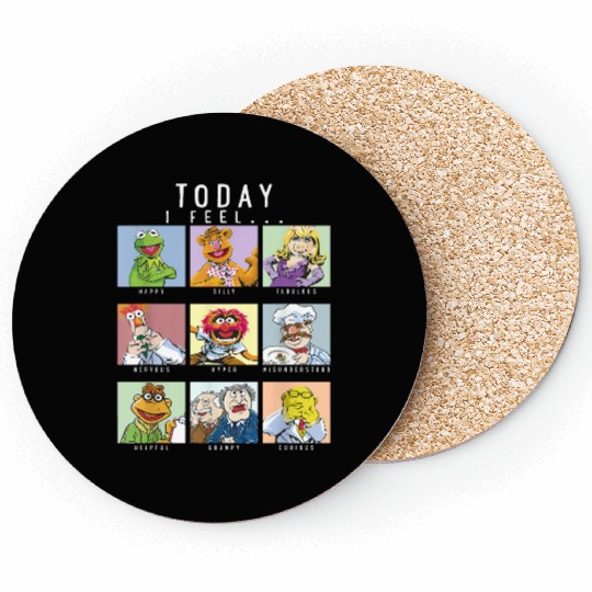 Disney The Muppets Today I Feel Box Up Character Coasters