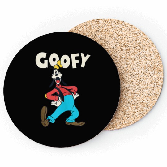 disneys Mickey Classic Goofy Vintage Poster Coasters