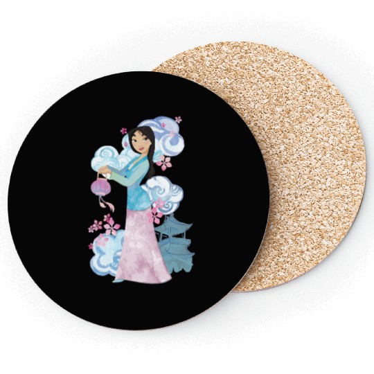 Disney Mulan Watercolor Portrait Coasters