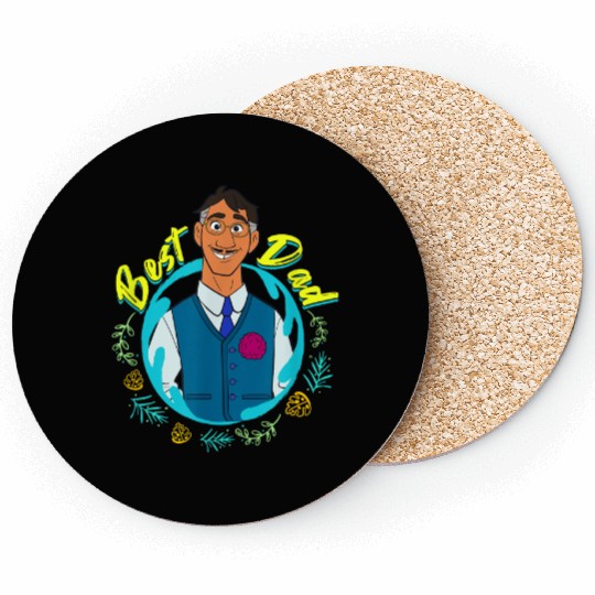 Disney Encanto Agustin Madrigal Best Dad Portrai Coasters