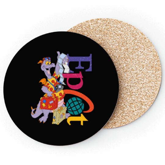 Disney Epcot Figment  Coasters, Epcot Center Coasters, Epcot Trip Coasters