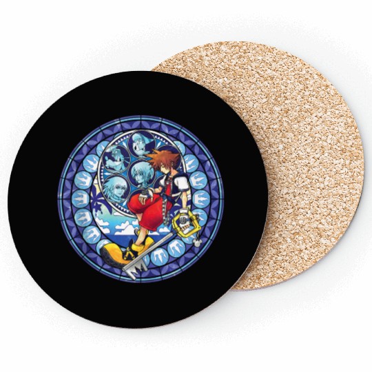 Disneys Kingdom Hearts Sora Stained Glass Coasters
