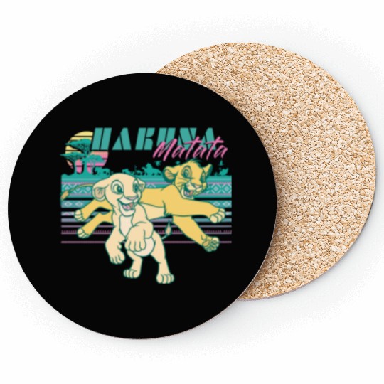 Disney Lion King Retro Simba Nala 90s Hakuna Matata Coasters