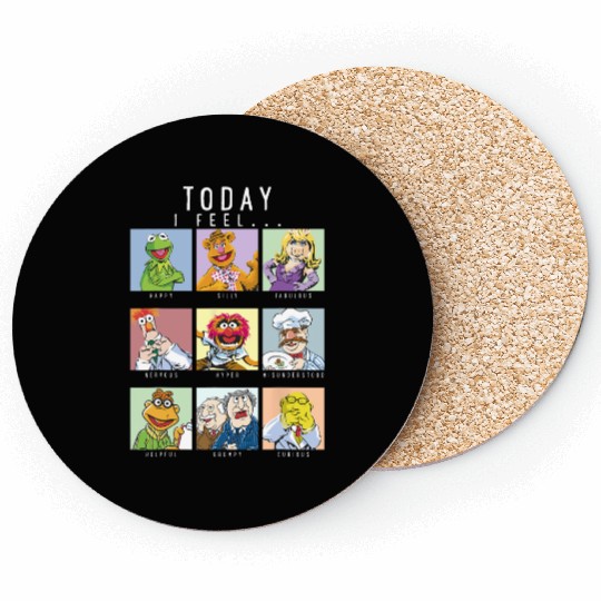 Disney The Muppets Today I Feel Box Up Character Portraits Coasters