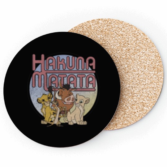 Disney Lion King Retro Hakuna Matata Simba And Friends Coasters