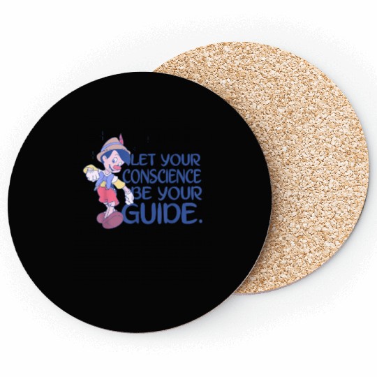 Disney Pinocchio Let Your Conscience Be Your Gui Coasters