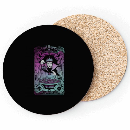 Disney Villains Snow White Evil Queen Tarot Card Coasters