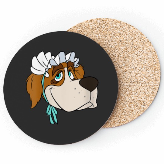 Womens Disney Peter Pan Nana St Bernard Dog Big Face Costume Coasters