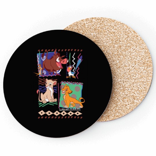 Disney Lion King Simba And Timon Graphic Coasters