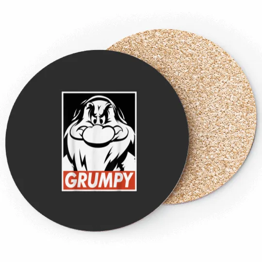 Disney Snow White Grumpy Streetwear Poster Coasters