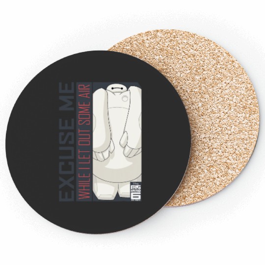 Disney Big Hero 6 TV Series Baymax Excuse Me Graphic Coasters