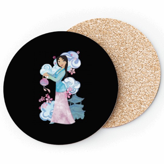 Disney Mulan Watercolor Portrait Coasters