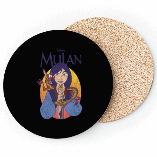 Disney Mulan Classic Mulan & Mushu Poster Coasters