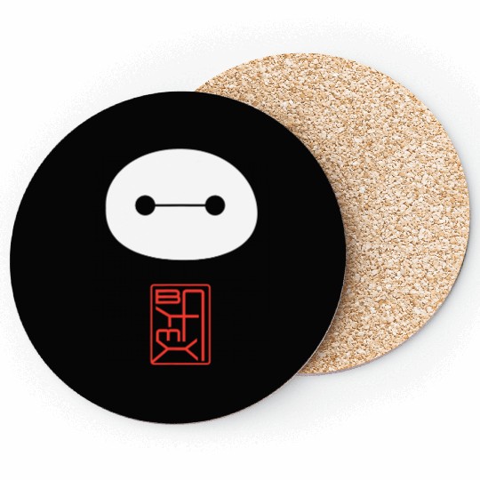 Disney Big Hero 6 Baymax Face Kanji Poster Coasters