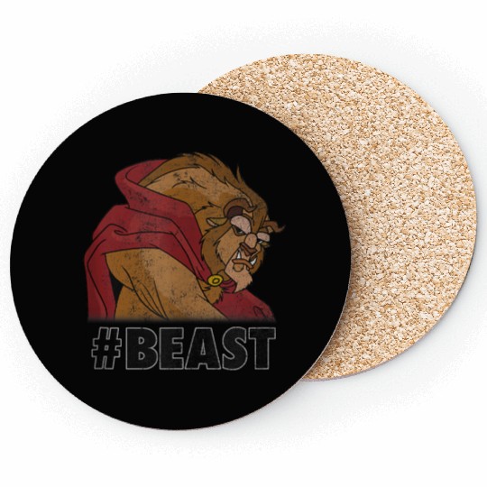 Disneyss Beauty The Beast beast Distressed Coasters