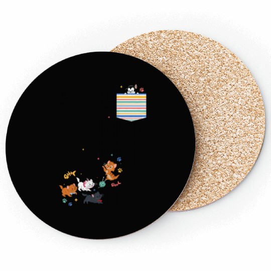 Disneyss The Aristocats Movie Kittens Pocket Coasters