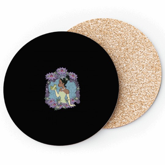 Disneyss Princess And The Frog Tiana Floral Frame Portrait Coasters