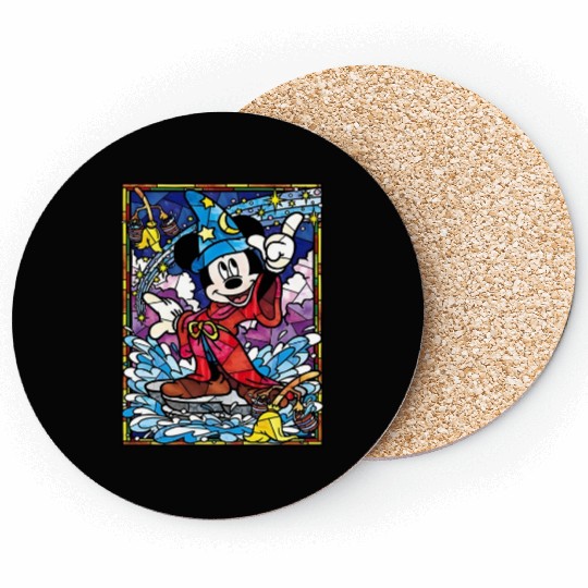 Disney Sorcerer Mickey Coasters, Mickey Mouse Magic
