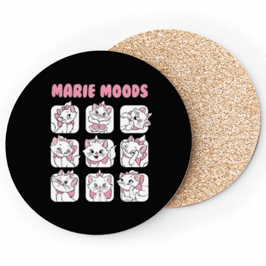 Lovely Marie Cat Moods Aristocats Disney Coasters