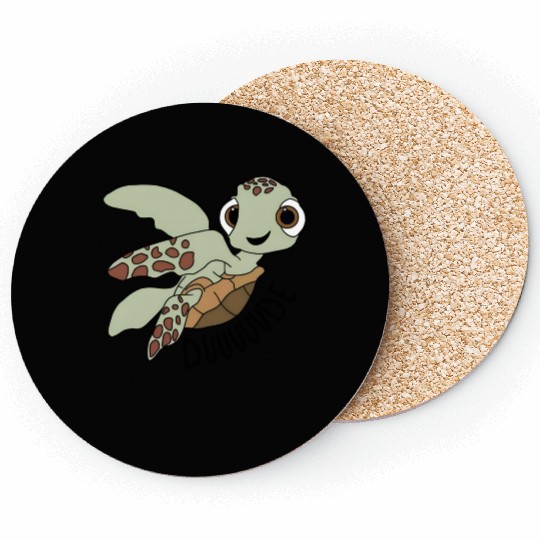 Disney Pixar Finding Nemo Squirt Dude Coasters, Finding Nemo Coasters