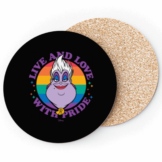 Disney Villains Ursula Live And Love With Pride Coasters